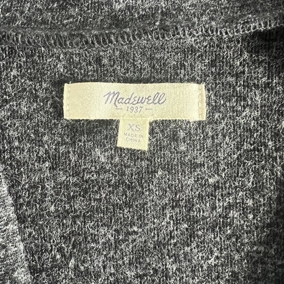 Madewell Women's Deep V Neck Dark Gray Pullover Sweater Size XS - Picture 5 of 7